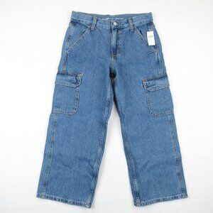 Old Navy Super Baggy Carpenter Jeans Boys Size 8 Plus NWT Husky